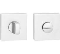 Квадратная завертка к ручкам Ренц супер белый INBK 03 SW