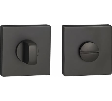 Квадратная завертка к ручкам Ренц матовый черный никель INBK 03 MBN