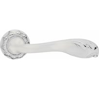 Дверная ручка Ренц Фабриано (супер белый; хром блестящий) INDH 64-10 SW/CP