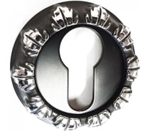 Накладка на цилиндр Ренц (черный; хром блестящий) INET 10 B/CP