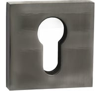 Квадратная накладка на цилиндр Ренц черный никель INET 03 BN