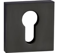 Квадратная накладка на цилиндр Ренц матовый черный никель INET 03 MBN