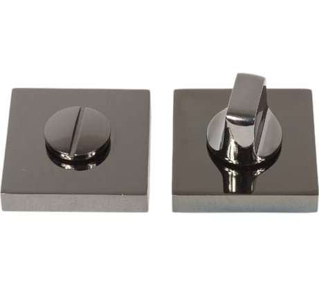 Квадратная завертка к ручкам Ренц черный никель INBK 03 BN