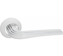 Дверная ручка Ренц Терамо (супер белый; хром блестящий) INDH 429-08 SW/CP