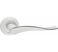 Дверная ручка Renz Модена (супер белый; хром блестящий) INDH 427-08 SW/CP
