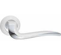 Дверная ручка Renz Моретти (супер белый; хром блестящий) INDH 424-08 SW/CP