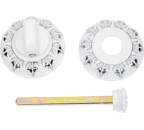 Завертка к ручкам Ренц (супер белый; хром блестящий) INBK 10 SW/CP