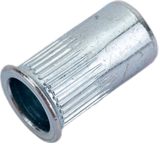 Заклепка-гайка ЦКИ М4х10, плоск., уменьш., рифл., Ст. Ц, REX, уп. 250 шт. 61980
