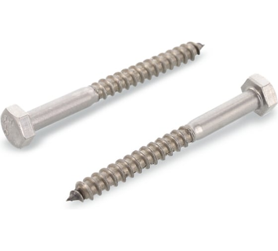 Саморез сантехнический Edelfix DIN571 M12x50 мм A2, нержавеющий, 4 шт. 57121250 4 1