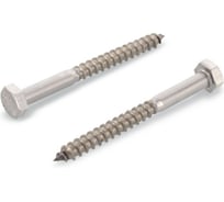 Саморез сантехнический Edelfix DIN571 M12x60 мм A2, нержавеющий, 4 шт. 57121260 4