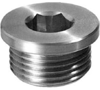 Цилиндрическая пробка с буртом ЦКИ DIN 908, G 1/4", Ц, уп. 20 шт. 64826