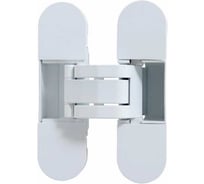 Петля дверная скрытая Аллюр АРТ, 110х30, 3D, матовый белый, RAL 9016, 2шт 17275