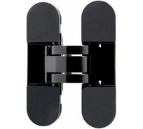 Петля дверная скрытая Аллюр АРТ, 110х30, 3D, матовый черный, RAL 9005, 2шт 17273