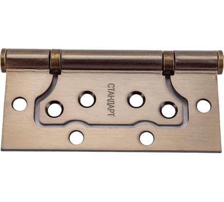 Накладная петля без врезки Стандарт 2BB AB (100х75х2.5 мм; бронза; 1 шт) 7104