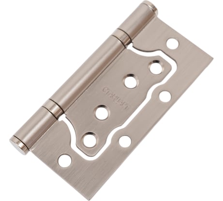 Накладная петля без врезки Стандарт 2BB SN (100х75х2.5 мм; матовый никель; 1 шт) 12846