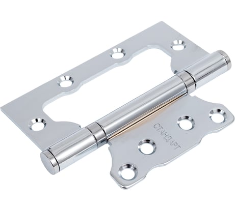 Накладная петля без врезки Стандарт 2BB CP (100х75х2.5 мм; хром; 1 шт) 7106