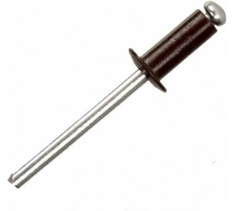 Заклепки STEELFIX 3,2х8 RAL 8017 коричневый (200шт) алюминий/сталь, оцинк. ЗК03028