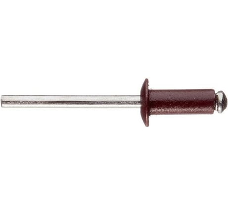 Заклепки STEELFIX 4,8х12 RAL 8017 коричневый (200шт) алюминий/сталь, оцинк. ЗК03022
