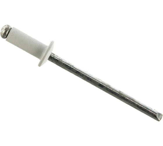 Заклепки STEELFIX 4,8х12 RAL 9003 белый (200шт) алюминий/сталь, оцинк. ЗК03023 1