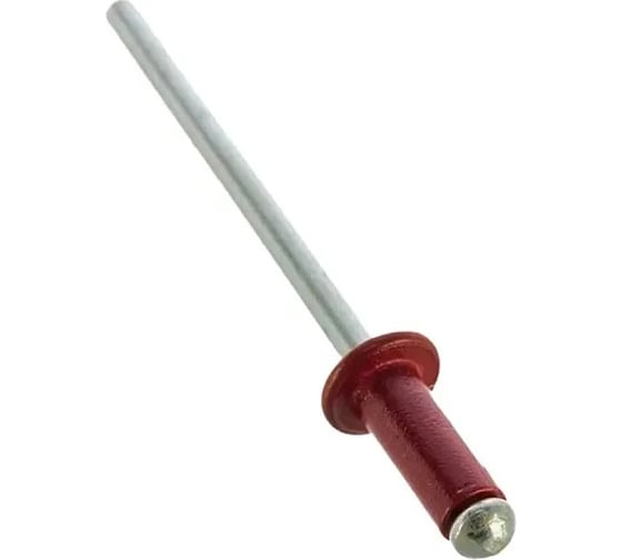 Заклепки STEELFIX 4,8х12 RAL 3005 красное вино (200шт) алюминий/сталь, оцинк. ЗК03019 1