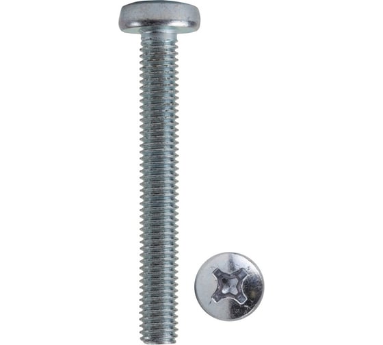 Винт КРЕП-КОМП полуцилиндрическая головка, цинк, DIN 7985, 8х90 500 шт. вц890н 1