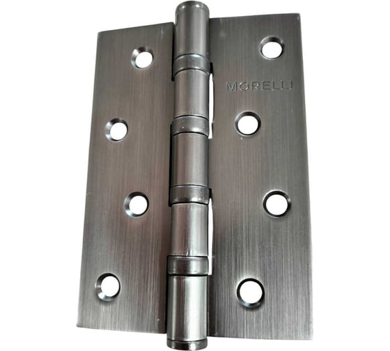 Петля MSN MORELLI 100x70x2.5-4BB GR, стальная с подшипником, универсальная 1шт., цвет - графит 9019563 1