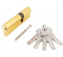 Цилиндровый механизм Стандарт F-01 90(30х10х50) GP 5кл золото перф. ключ/ключ 11310