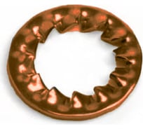 Стопорная шайба ЦКИ DIN 6798 J, М2.5, зубчатая, бронза, уп. 150 шт. 65573