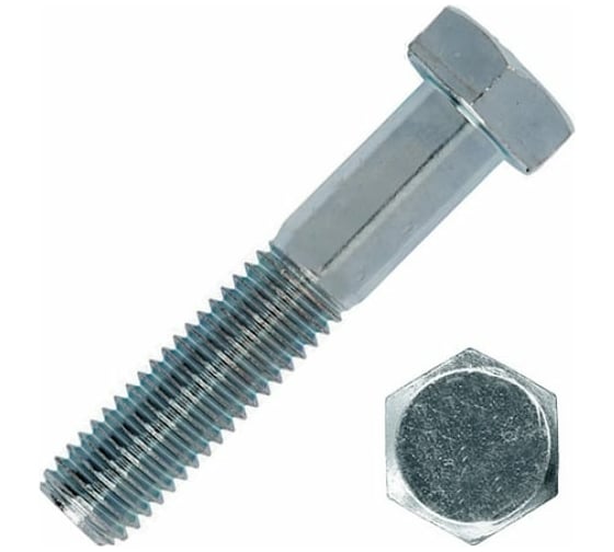 Болт Reyher DIN 931, 1/4"х2" UNC дюймовая, пр. 8.8, Ц, 100 шт. 67565
