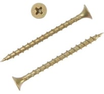 Саморез TUNDRA 3,5х51, потай, крупная резьба, шлиц PH, желтый цинк, 1 кг 5470697