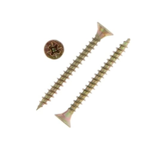 Универсальные саморезы TUNDRA 5.0х50, желтый цинк, 8 шт. 7156404 1