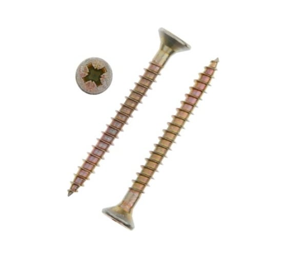 Универсальные саморезы TUNDRA 6.0х60, желтый цинк, 5 шт. 7156406 1