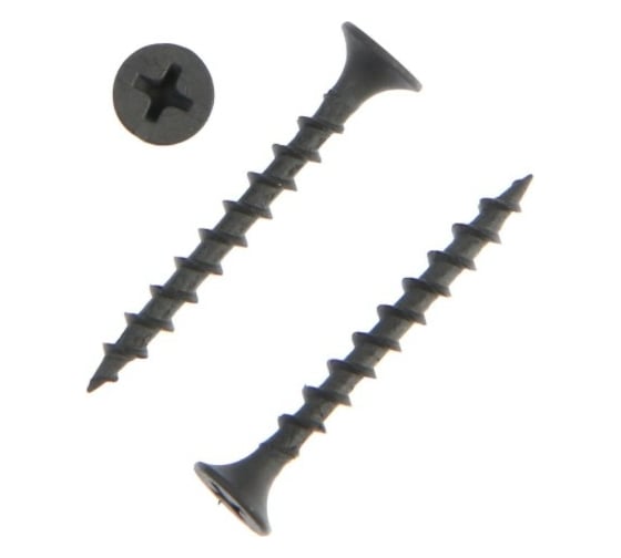 Саморезы ТУНДРА гипсокартон-дерево, 3.5x35, фосфат., 30 шт. 7156213