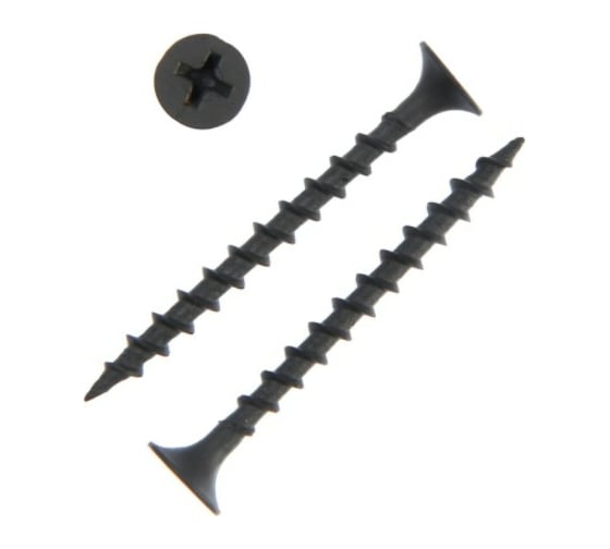 Саморезы ТУНДРА гипсокартон-дерево, 3.5x41, фосфат., 650 шт. 7156191
