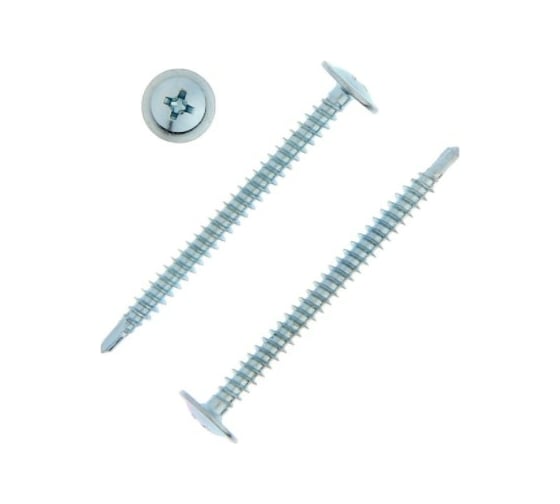 Саморезы для тонк. пластин TUNDRA 4.2x50, сверло, цинк, 6 шт. 7156255 1