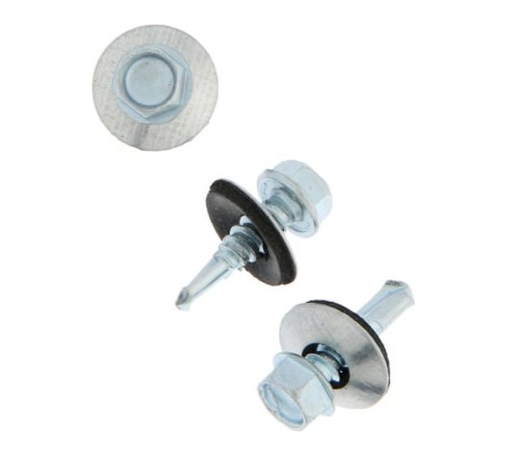 Кровельные саморезы с буром TUNDRA 5.5x19, цинк, 70 шт. 7156273 1