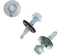 Кровельные саморезы с буром TUNDRA 5.5x25, цинк, 60 шт. 7156274