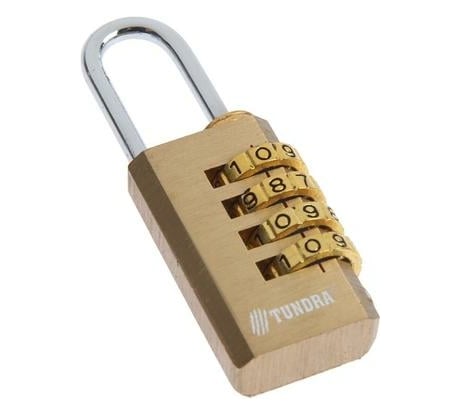 Навесной кодовый замок ТУНДРА ZK010 медь 6858780