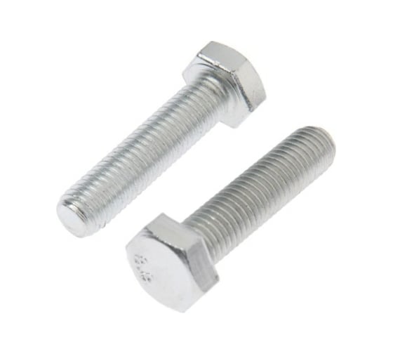 Болт с шестигранной головкой TUNDRA DIN 933, М12х50, к.п. 8.8, цинк, 2 шт. 7151221 1