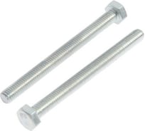 Болт с шестигранной головкой TUNDRA DIN 933, М6х70, к.п. 8.8, цинк, 2 шт. 7151225