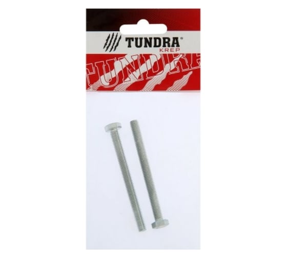 Болт с шестигранной головкой TUNDRA DIN 933, М6х70, к.п. 8.8, цинк, 2 шт. 7151225
