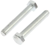 Болт с шестигранной головкой TUNDRA DIN 933, М12х80, к.п. 8.8, цинк, 2 шт. 7151241