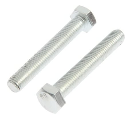 Болт с шестигранной головкой TUNDRA DIN 933, М12х80, к.п. 8.8, цинк, 2 шт. 7151241