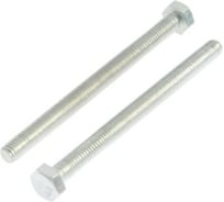 Болт с шестигранной головкой TUNDRA DIN 933, М6х80, к.п. 8.8, цинк, 2 шт. 7151245