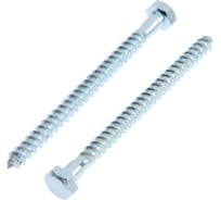 Сантехнический болт TUNDRA DIN 571, 6x80, цинк, 2 шт. 7156417