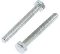 Болт с шестигранной головкой TUNDRA DIN 933, М6х50, к.п. 8.8, цинк, 2 шт. 7151257