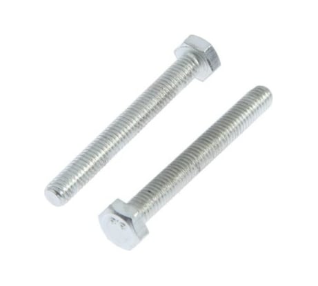 Болт с шестигранной головкой TUNDRA DIN 933, М6х50, к.п. 8.8, цинк, 2 шт. 7151257