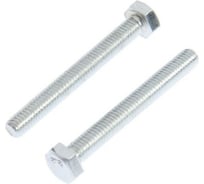 Болт с шестигранной головкой TUNDRA DIN 933, М6х50, к.п. 8.8, цинк, 10 шт. 7151254