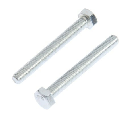 Болт с шестигранной головкой TUNDRA DIN 933, М6х50, к.п. 8.8, цинк, 10 шт. 7151254