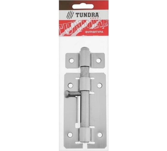 Дверная задвижка TUNDRA ЗД-01 без покрытия, 1 шт. 5299319
